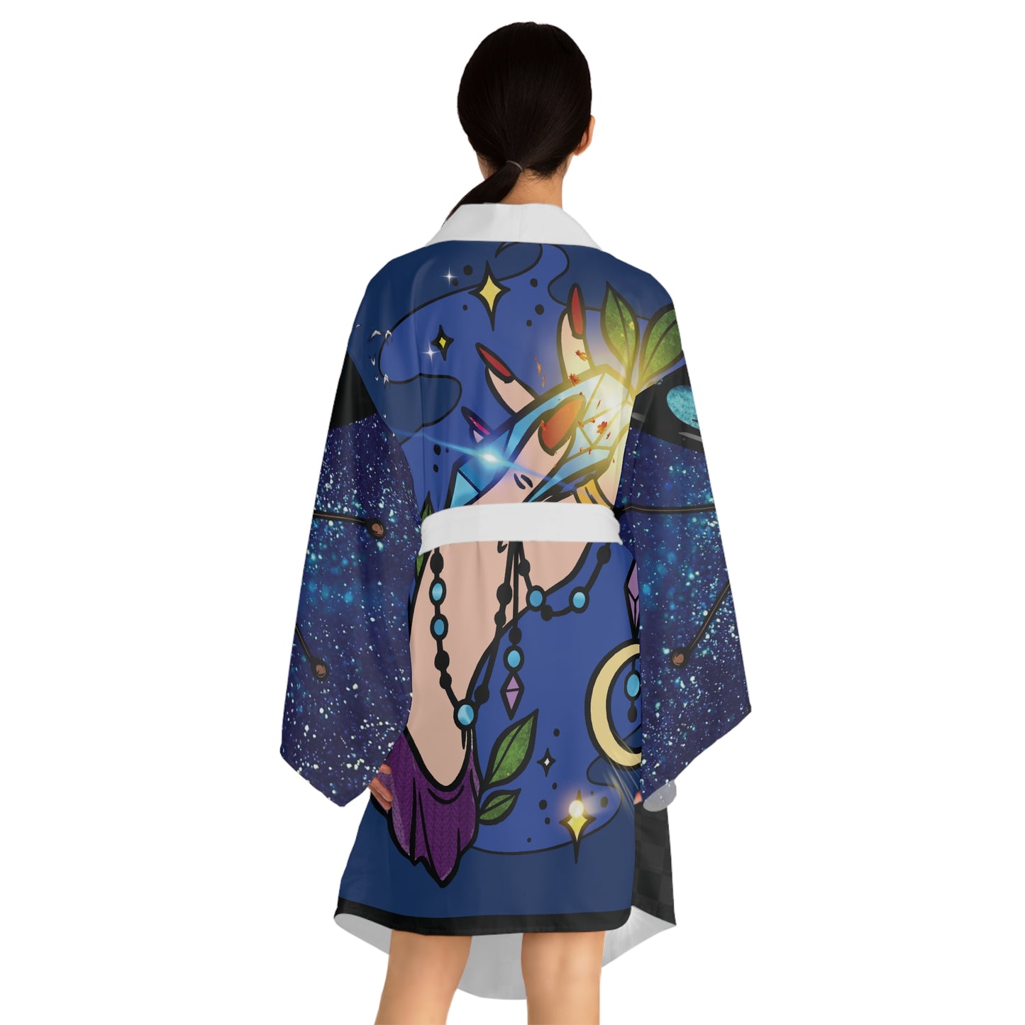 Long Sleeve Kimono Robe (AOP)