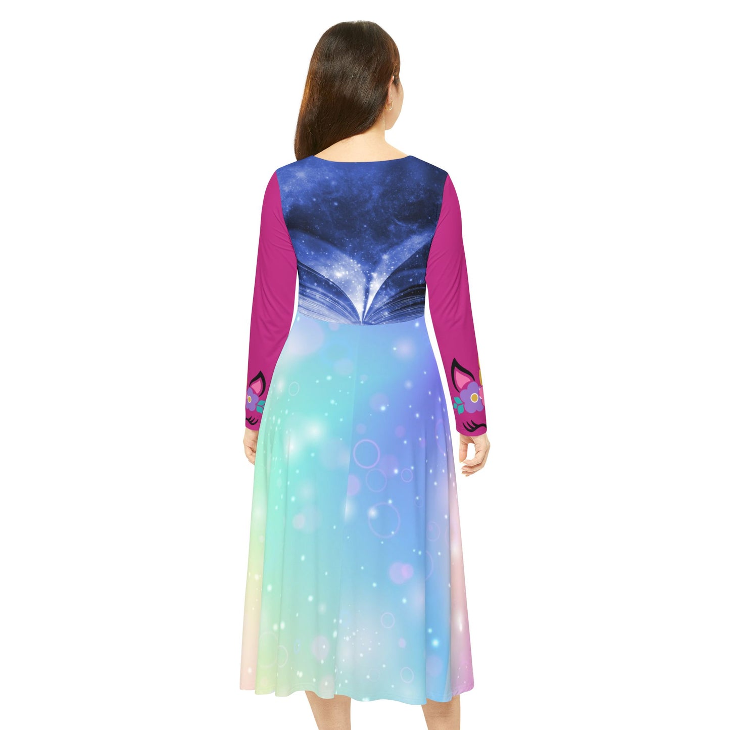 Women's Long Sleeve Dance Dress (AOP)
