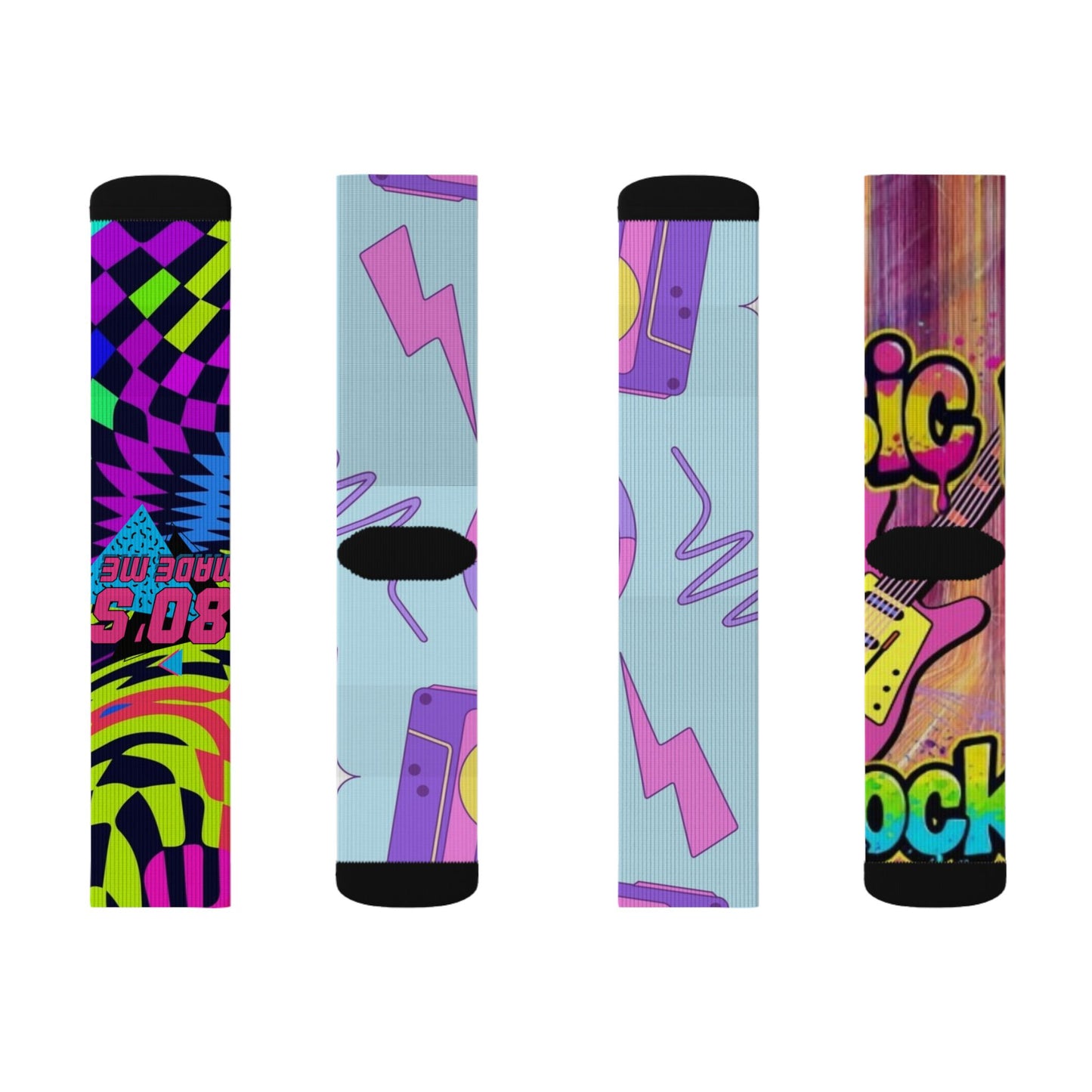 retro mismatched socks R.B.Angels design