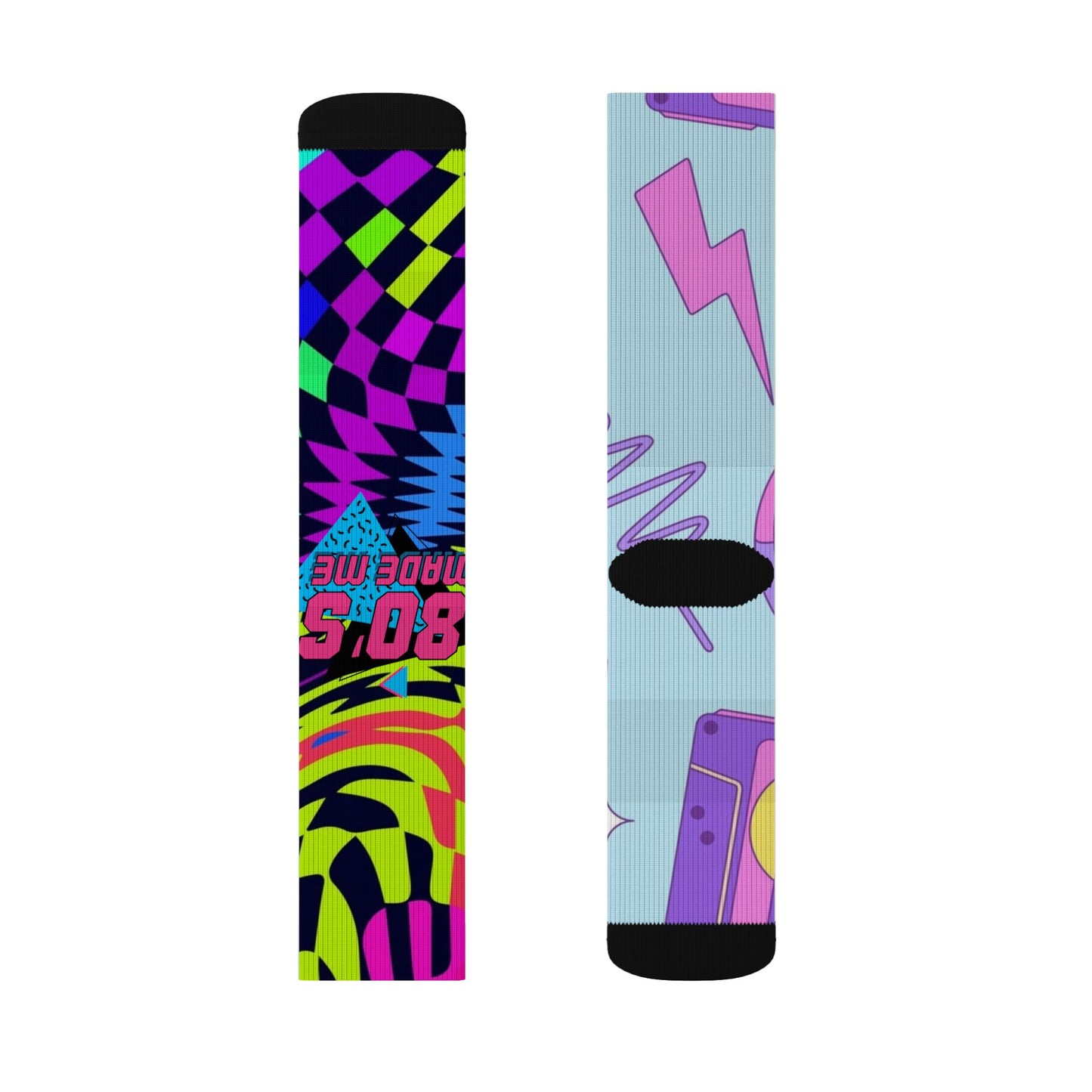 retro mismatched socks R.B.Angels design