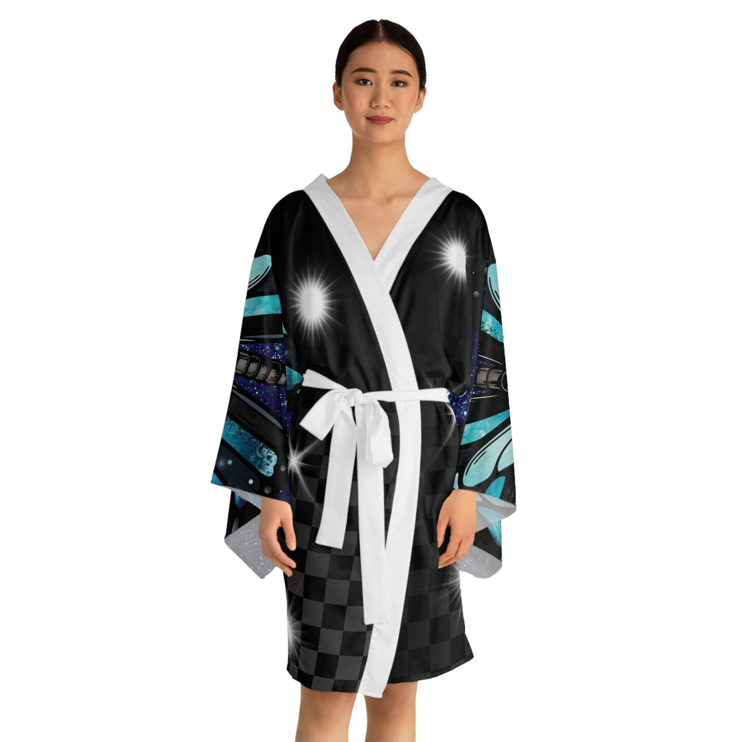 Long Sleeve Kimono Robe (AOP)
