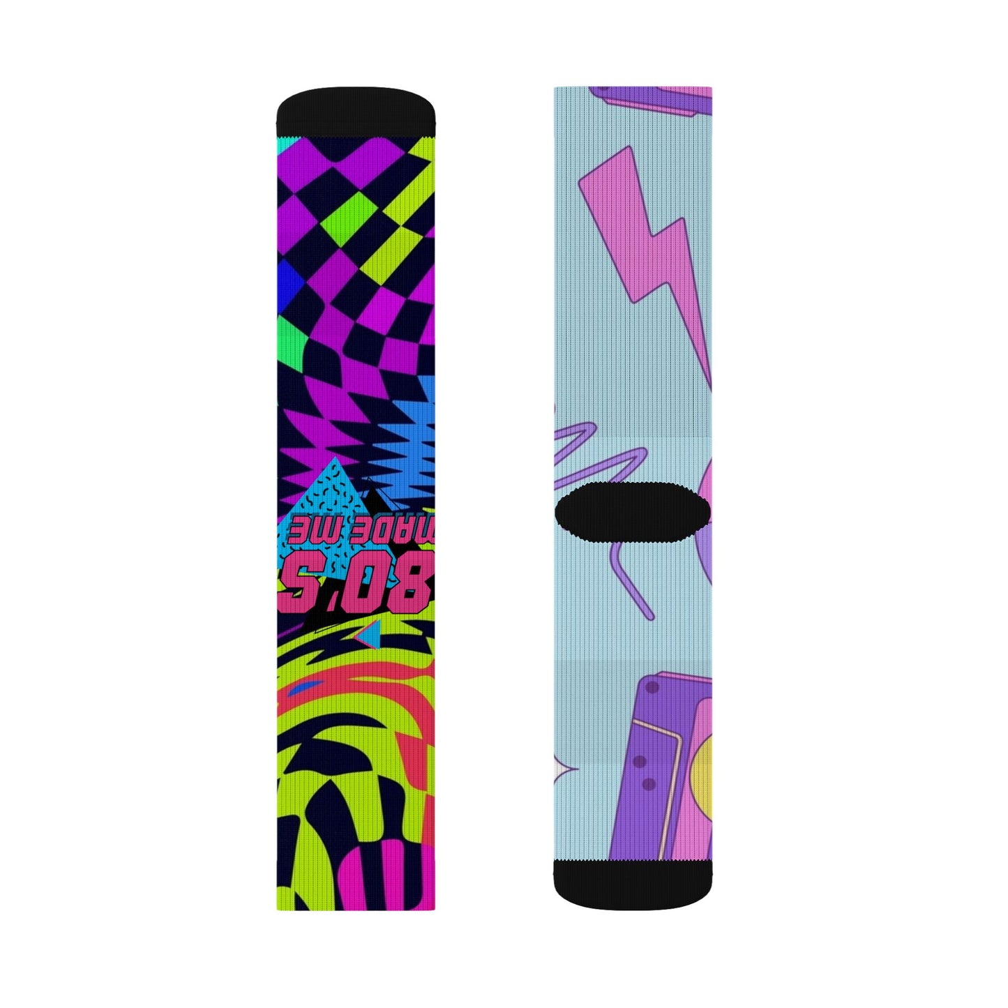 retro mismatched socks R.B.Angels design