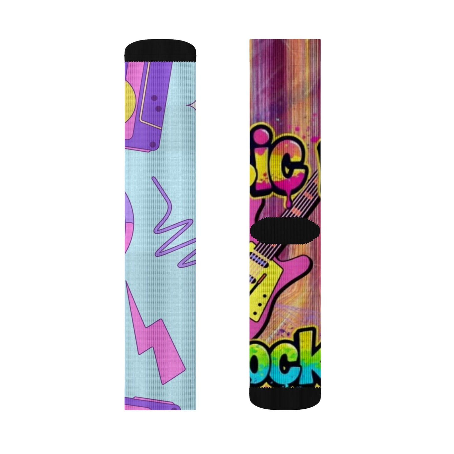 retro mismatched socks R.B.Angels design
