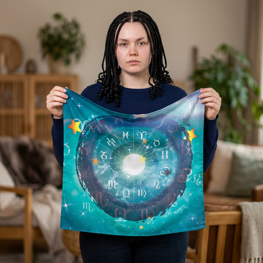 Zodiac Constellation Tablecloth — Astrological Horoscope Starry Table Cover