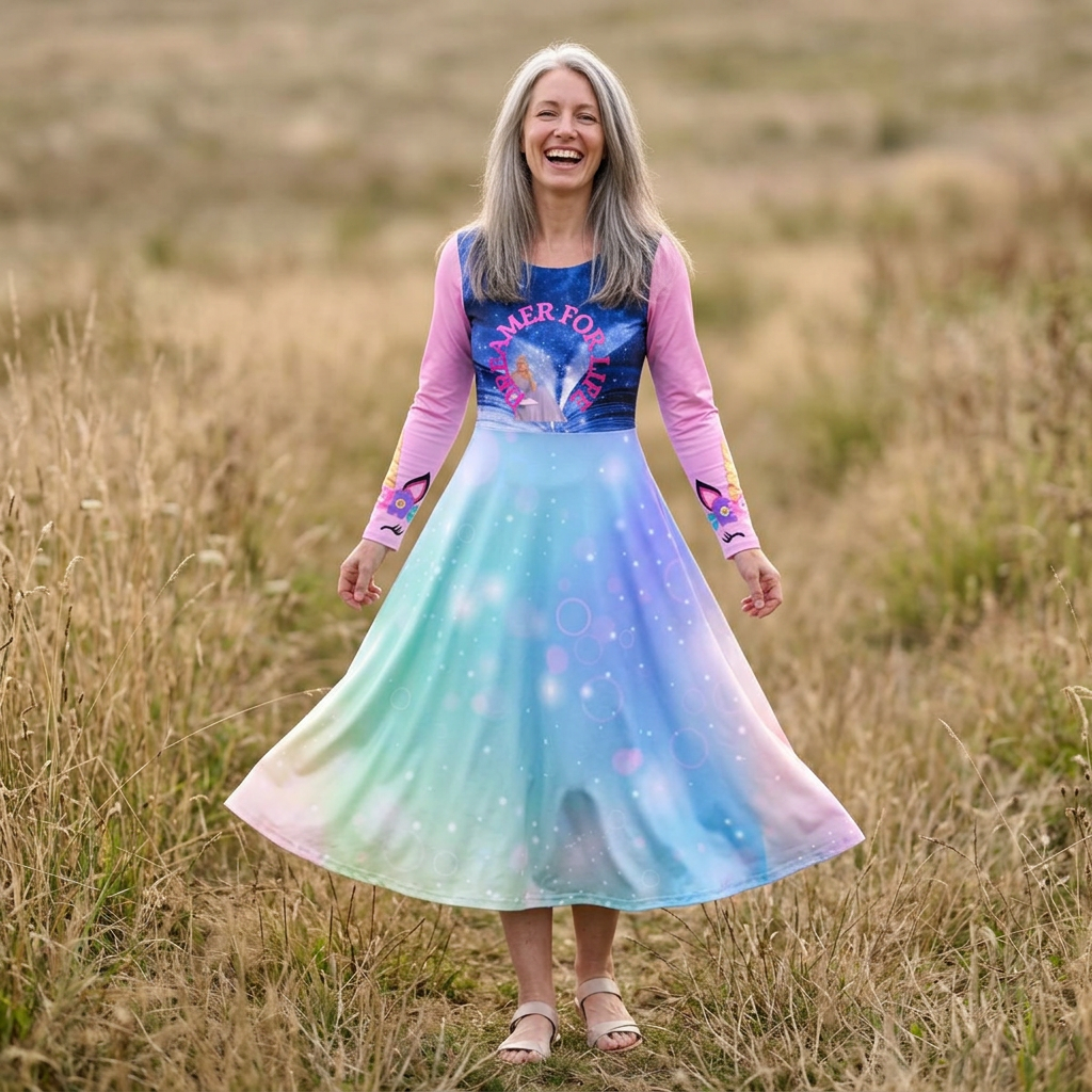 Women's Long Sleeve Dance Dress (AOP)