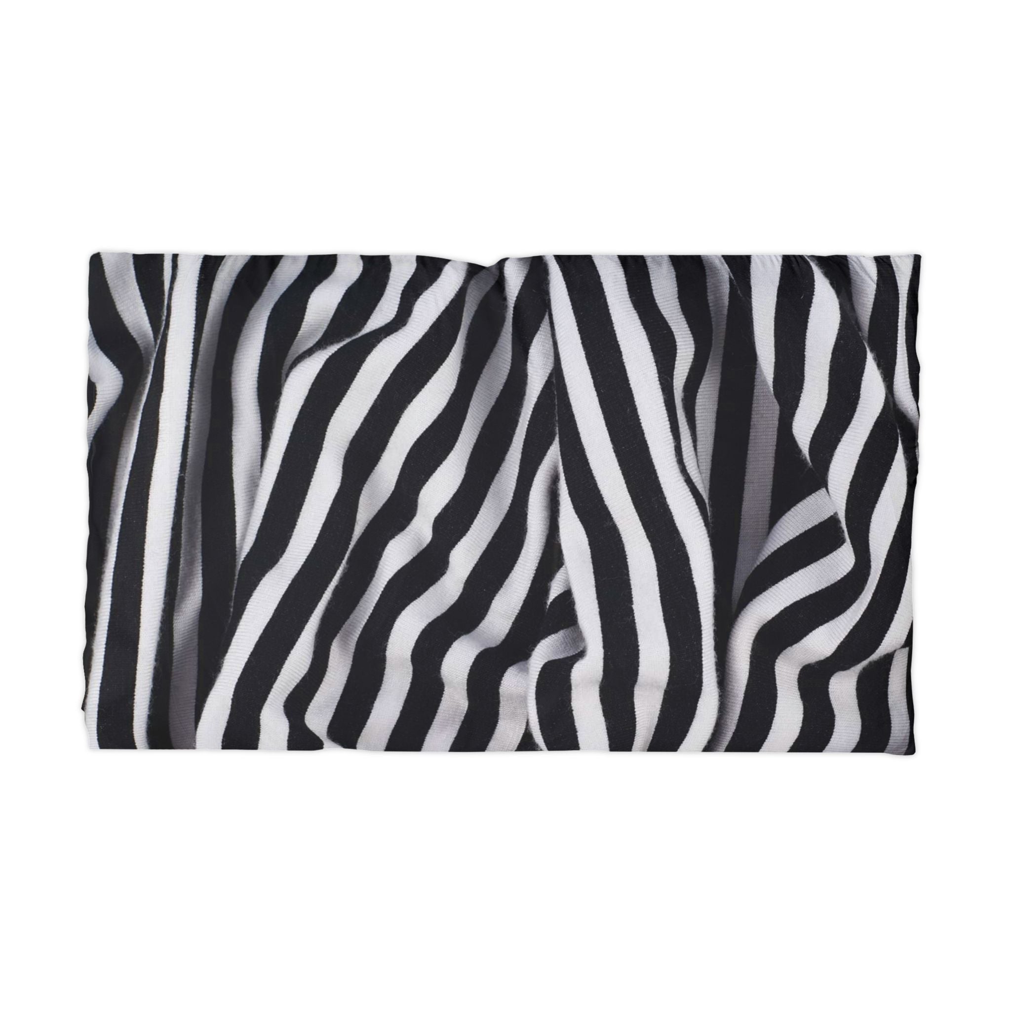 Zebra Print Pillowcase — Black & White Microfiber Decorative Pillow Cover