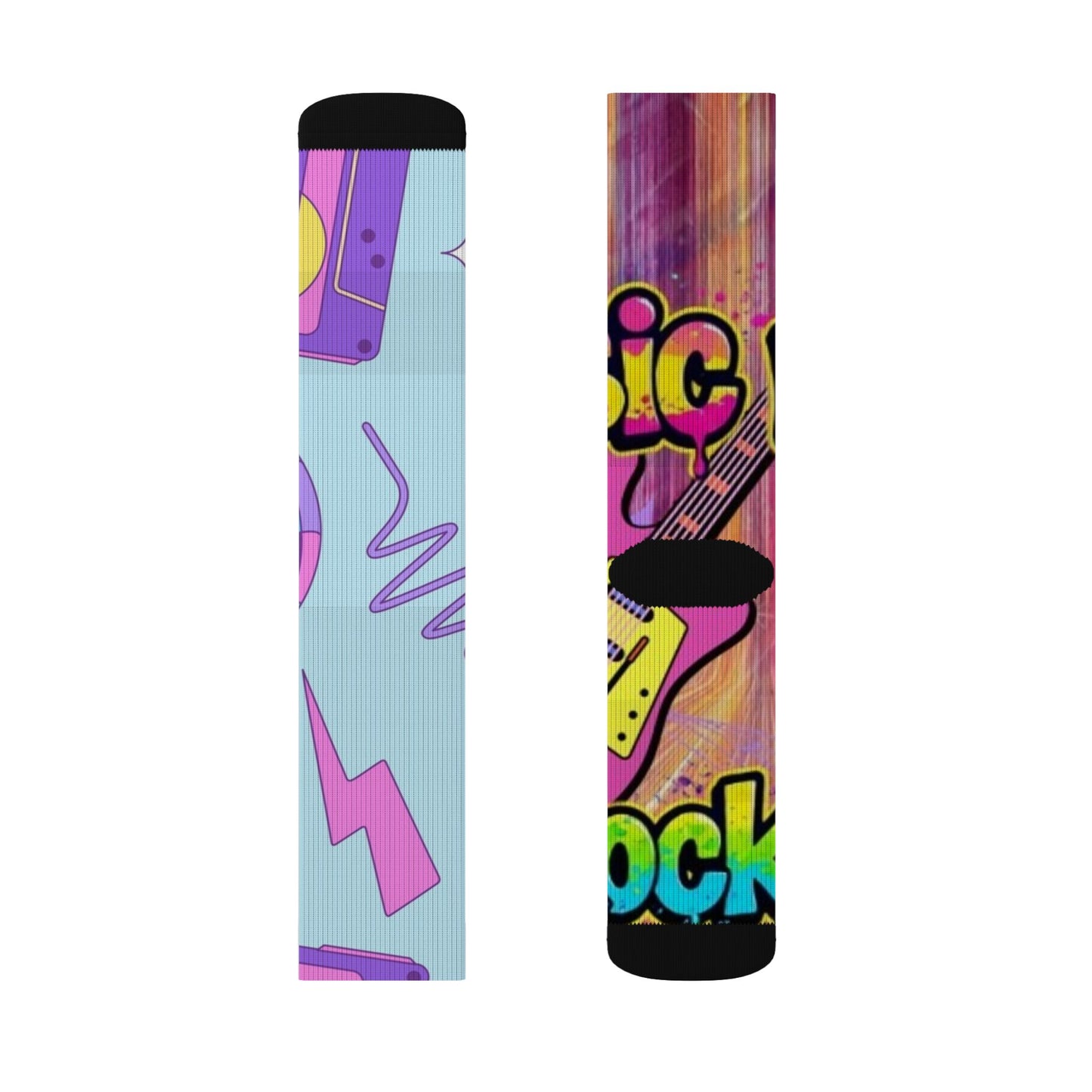 retro mismatched socks R.B.Angels design