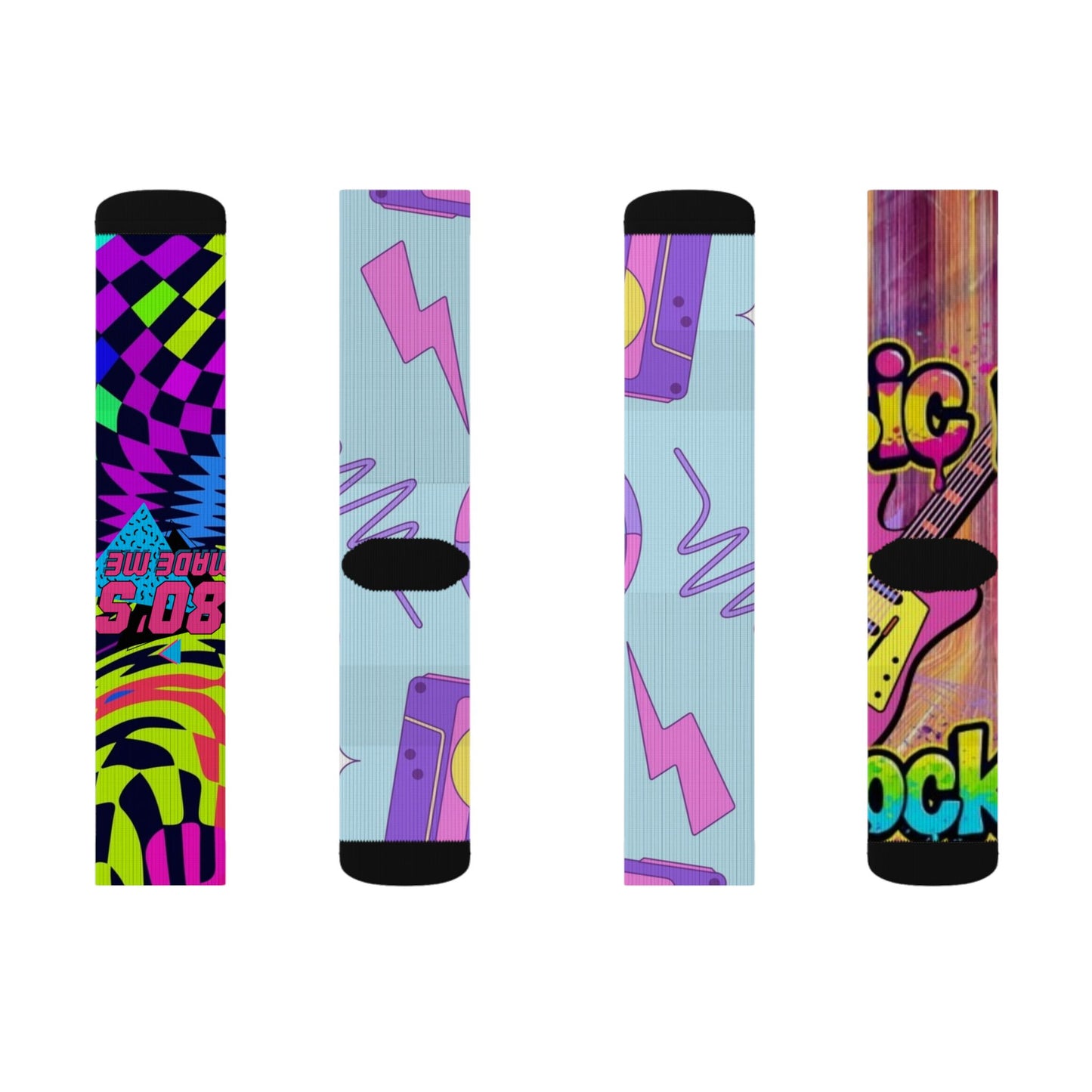 retro mismatched socks R.B.Angels design