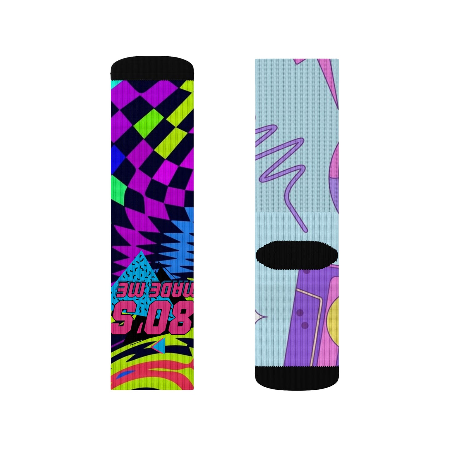 retro mismatched socks R.B.Angels design