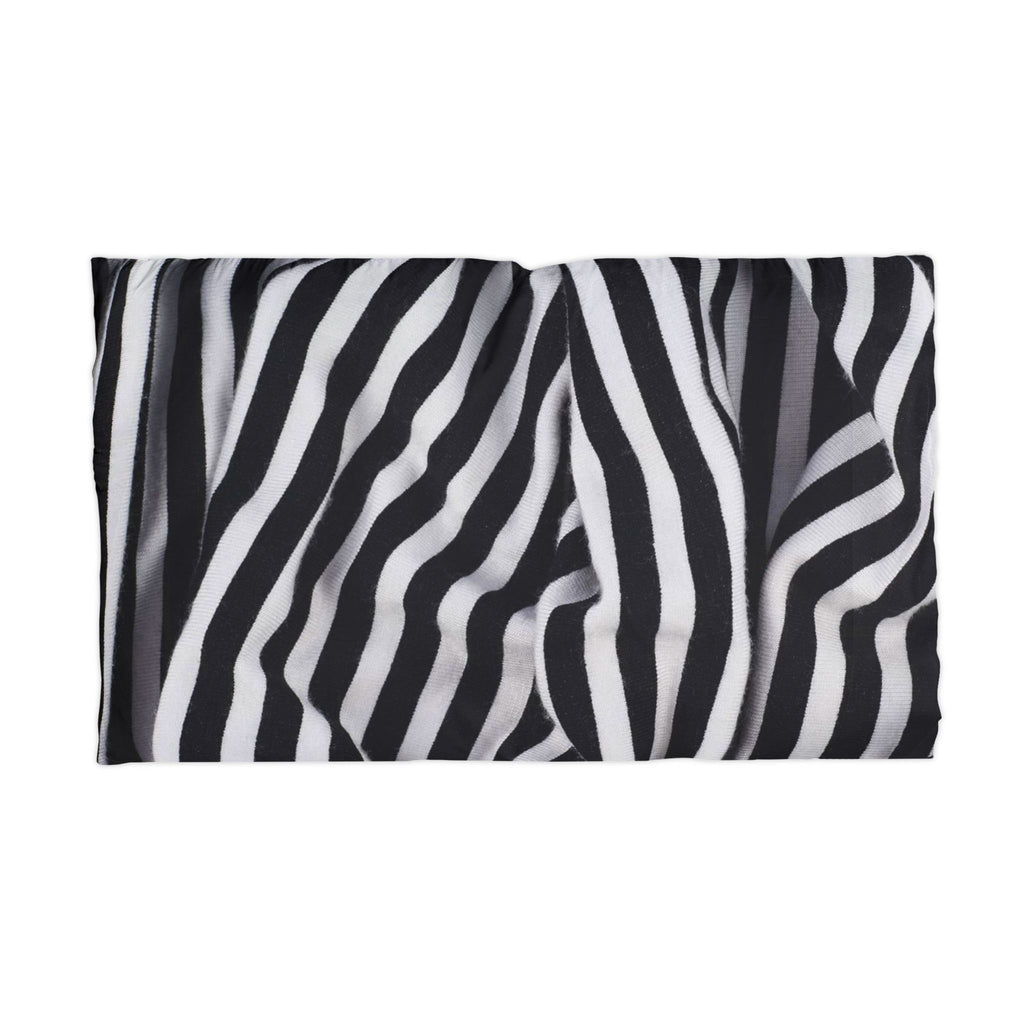 Zebra Print Pillowcase — Black & White Microfiber Decorative Pillow Cover