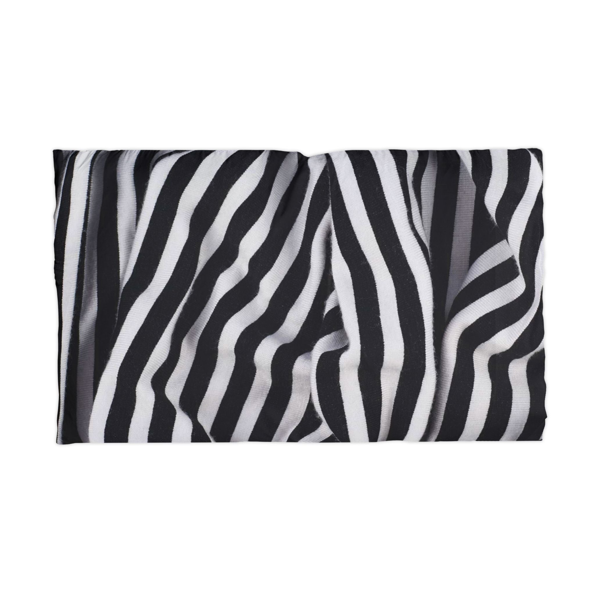 Zebra Print Pillowcase — Black & White Microfiber Decorative Pillow Cover