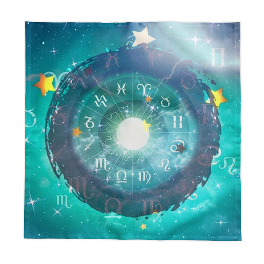 Zodiac Constellation Tablecloth — Astrological Horoscope Starry Table Cover