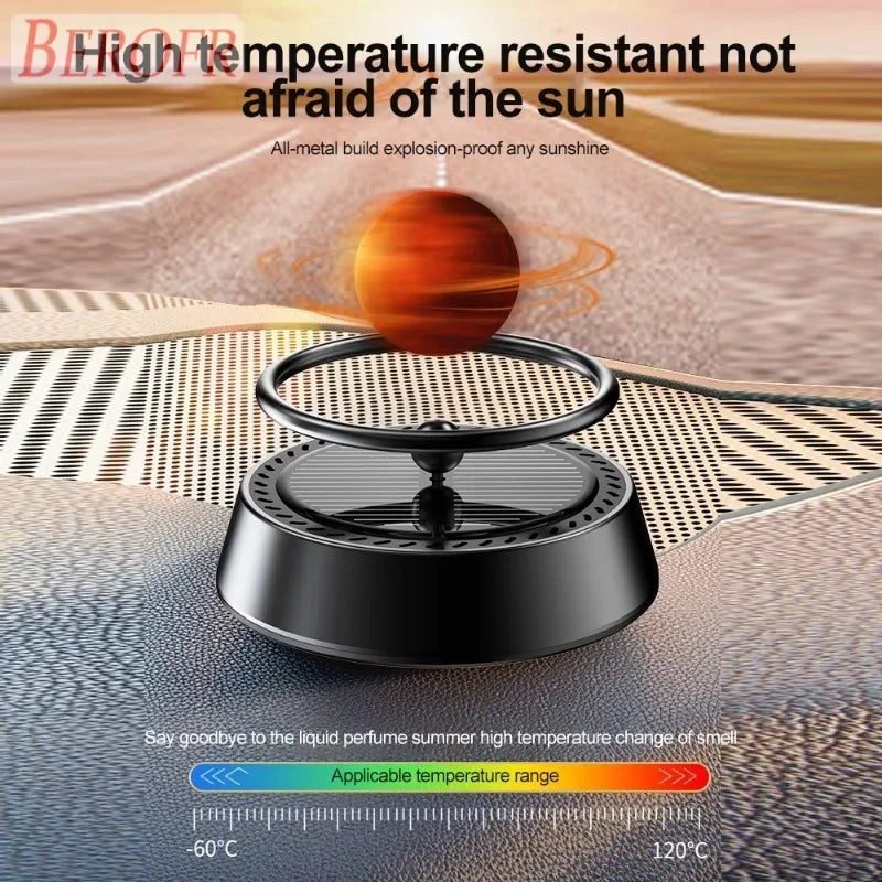 Solar Energy Car Air Freshener Galaxy Planet Earth Mars Aromatherapy Diffusing Ornament Interior Perfume Creative Decoration