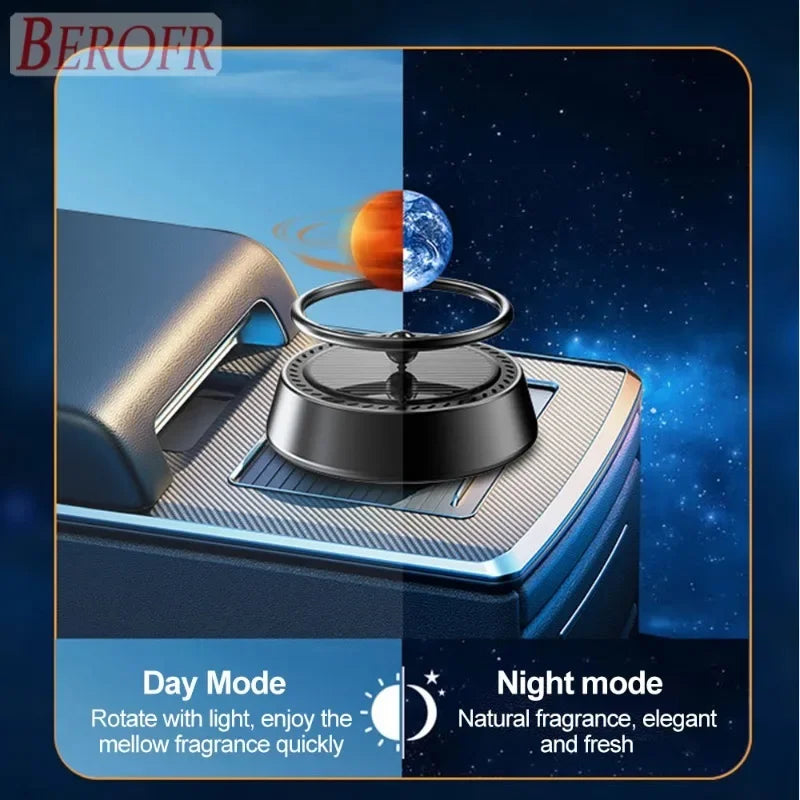 Solar Energy Car Air Freshener Galaxy Planet Earth Mars Aromatherapy Diffusing Ornament Interior Perfume Creative Decoration