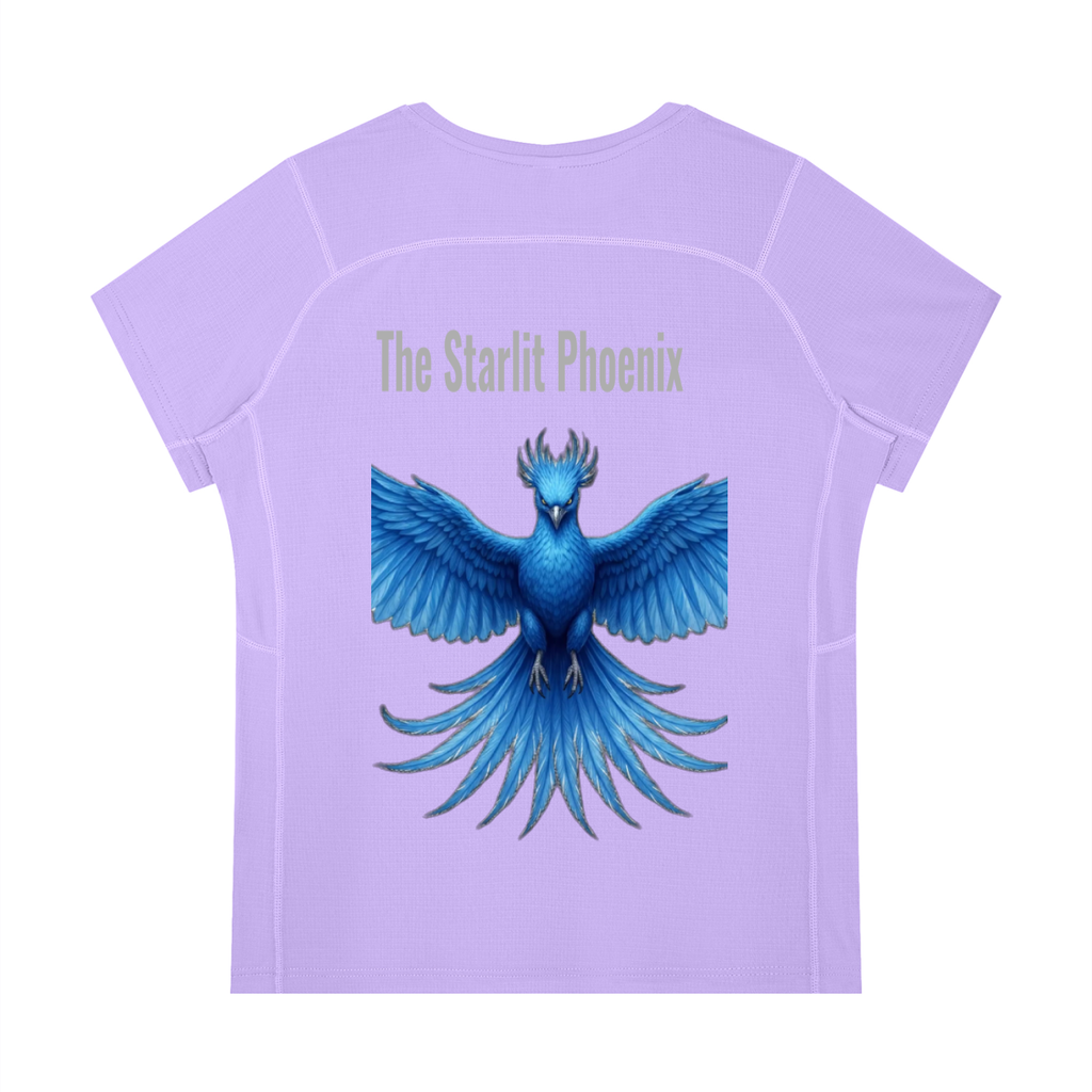 Women’s Regular Fit Crewneck T-Shirt r.B.angel design , starlit Phoenix teeshirt