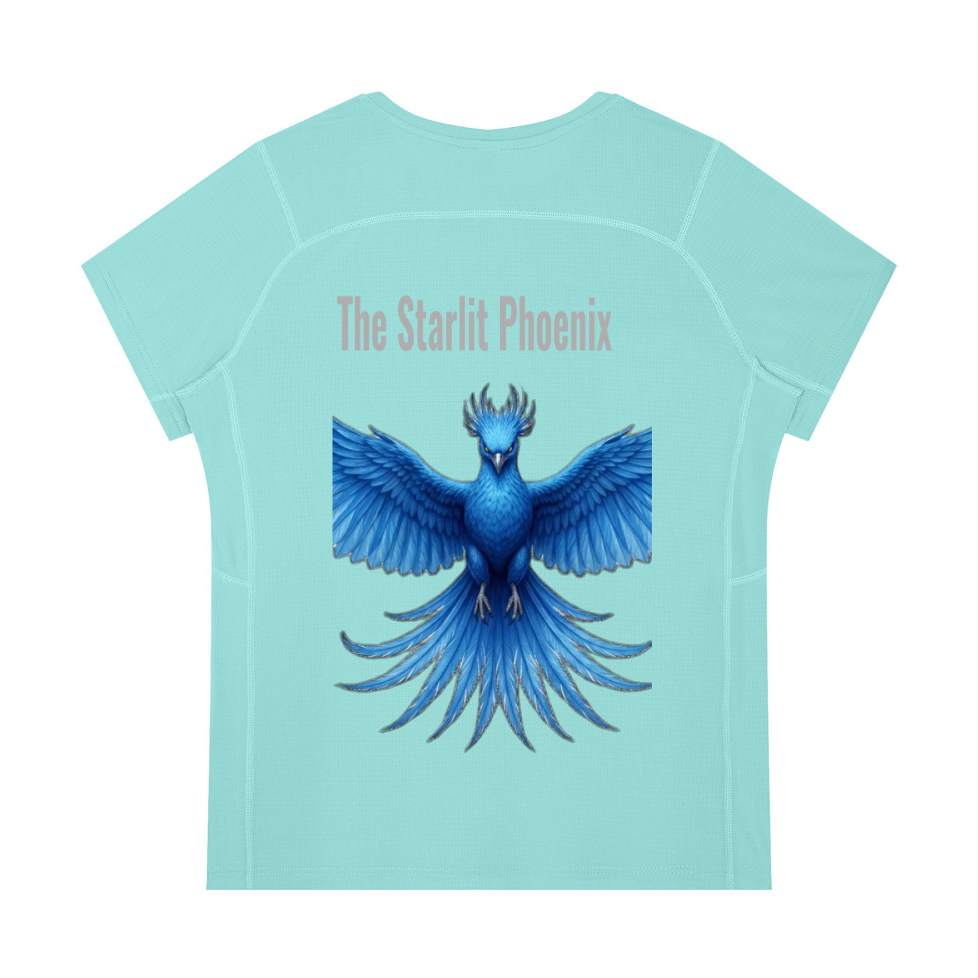 Women’s Regular Fit Crewneck T-Shirt r.B.angel design , starlit Phoenix teeshirt
